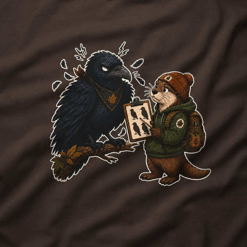 Echo Irritated that Otto is Referring to him as a Crow, No Text T‑Shirt