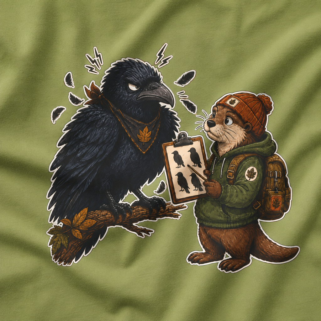 Echo Irritated that Otto is Referring to him as a Crow, No Text T‑Shirt