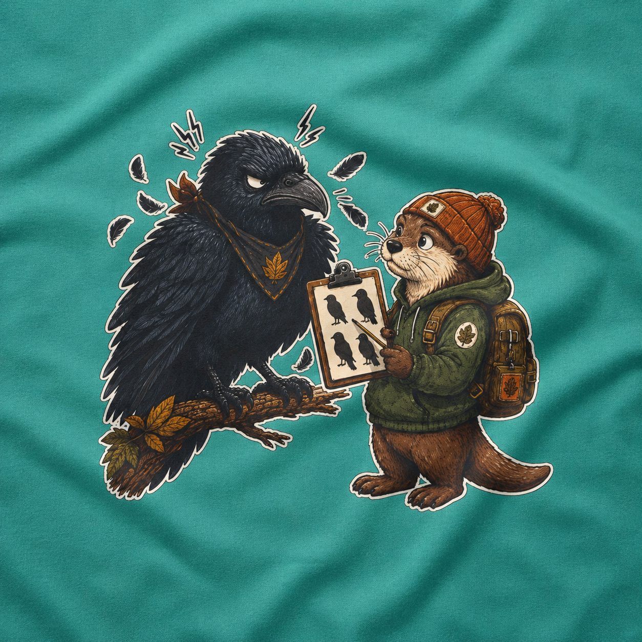 Echo Irritated that Otto is Referring to him as a Crow, No Text T‑Shirt