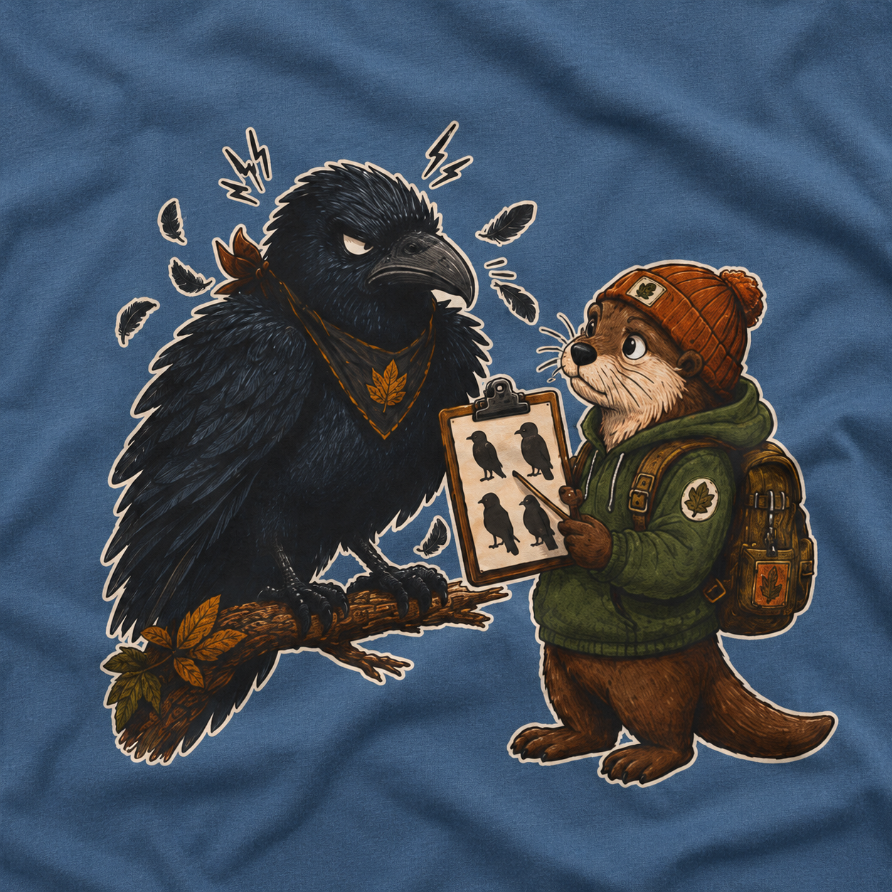 Echo Irritated that Otto is Referring to him as a Crow, No Text T‑Shirt