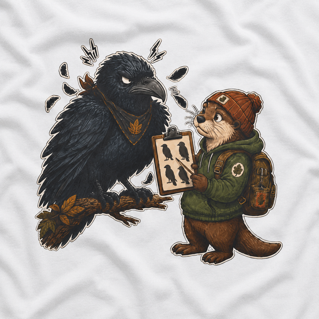 Echo Irritated that Otto is Referring to him as a Crow, No Text T‑Shirt