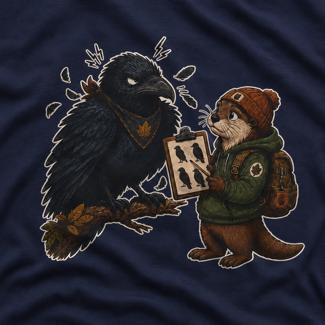 Echo Irritated that Otto is Referring to him as a Crow, No Text T‑Shirt