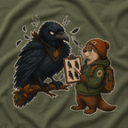 Echo Irritated that Otto is Referring to him as a Crow, No Text T‑Shirt