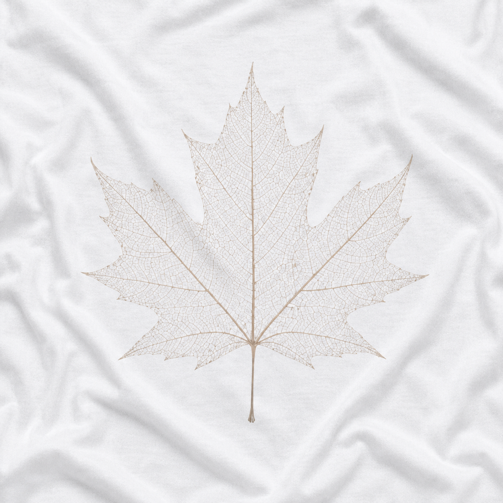 Skeleton Sugar Maple Leaf T‑Shirt