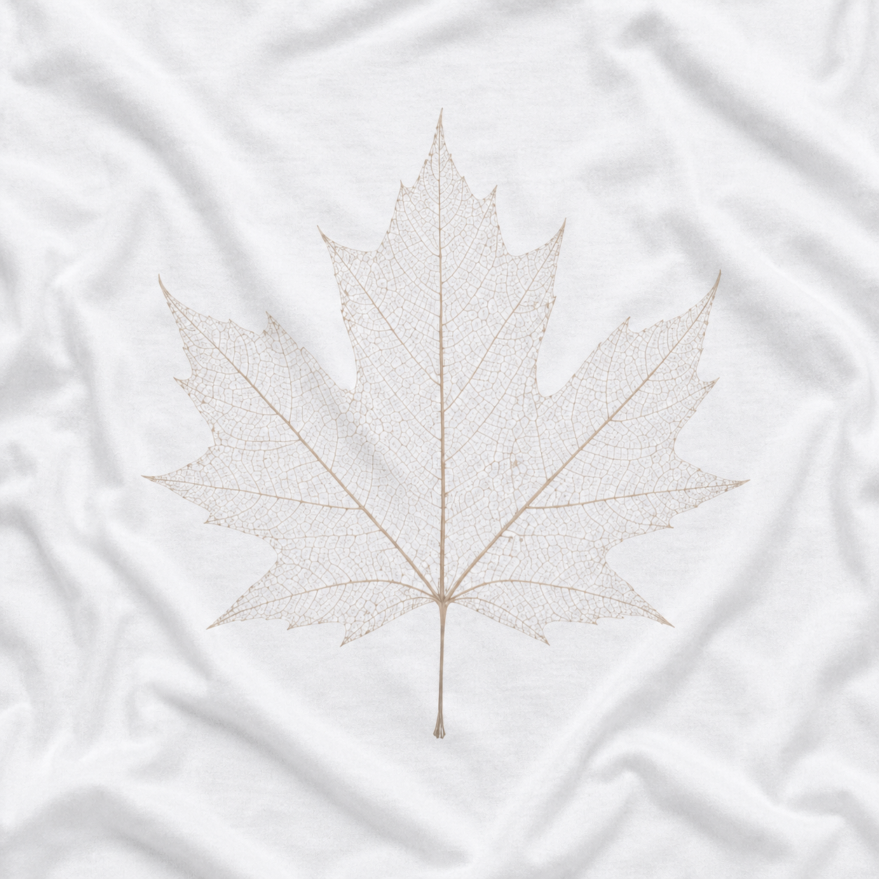 Skeleton Sugar Maple Leaf T‑Shirt