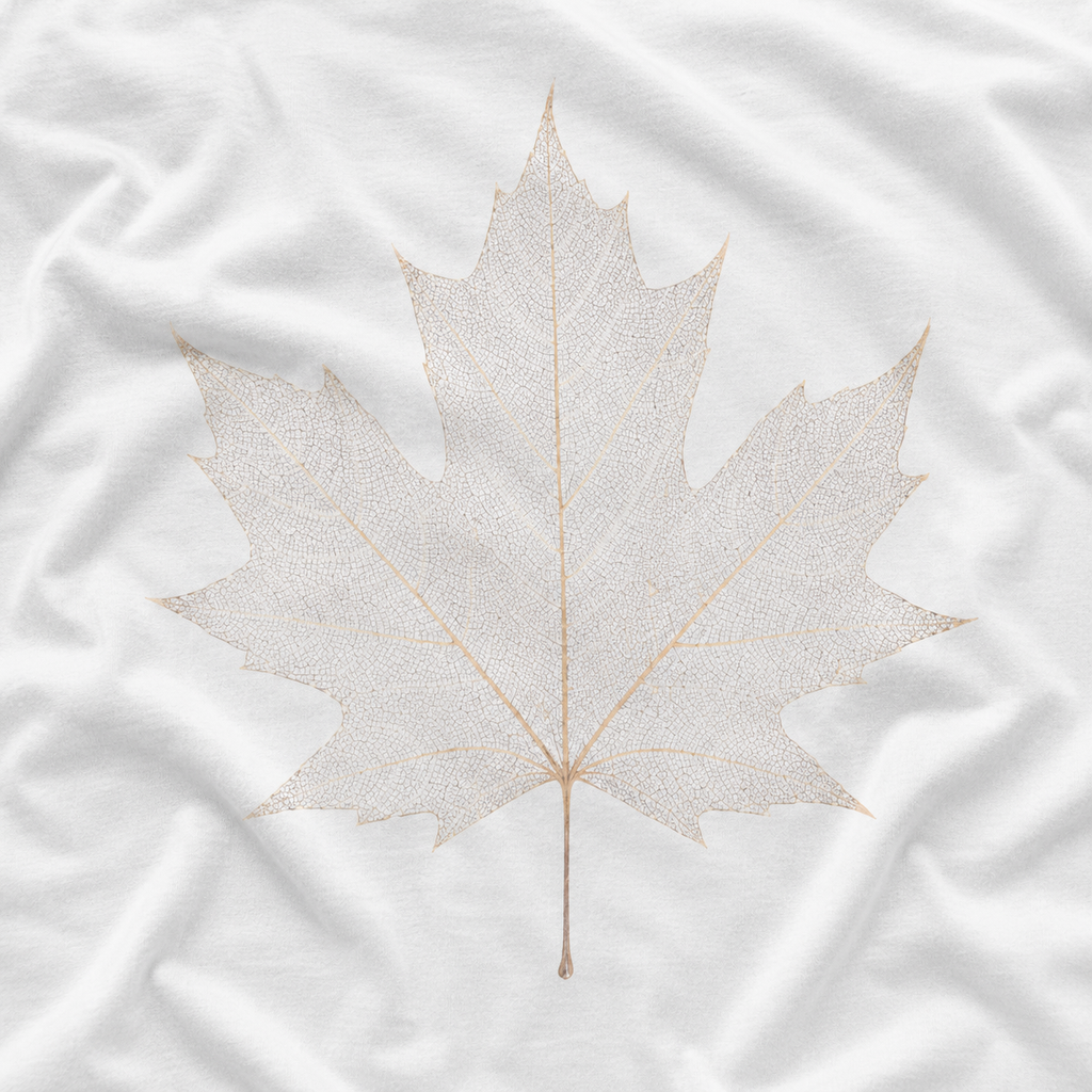 Skeleton Sugar Maple Leaf T‑Shirt