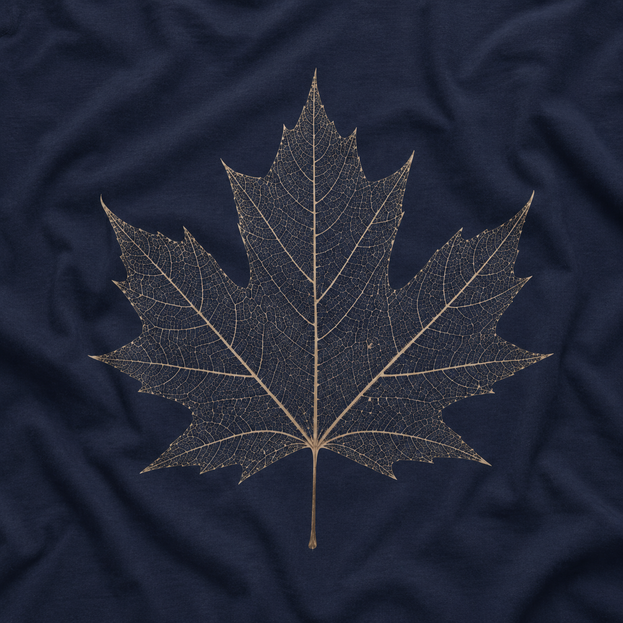 Skeleton Sugar Maple Leaf T‑Shirt
