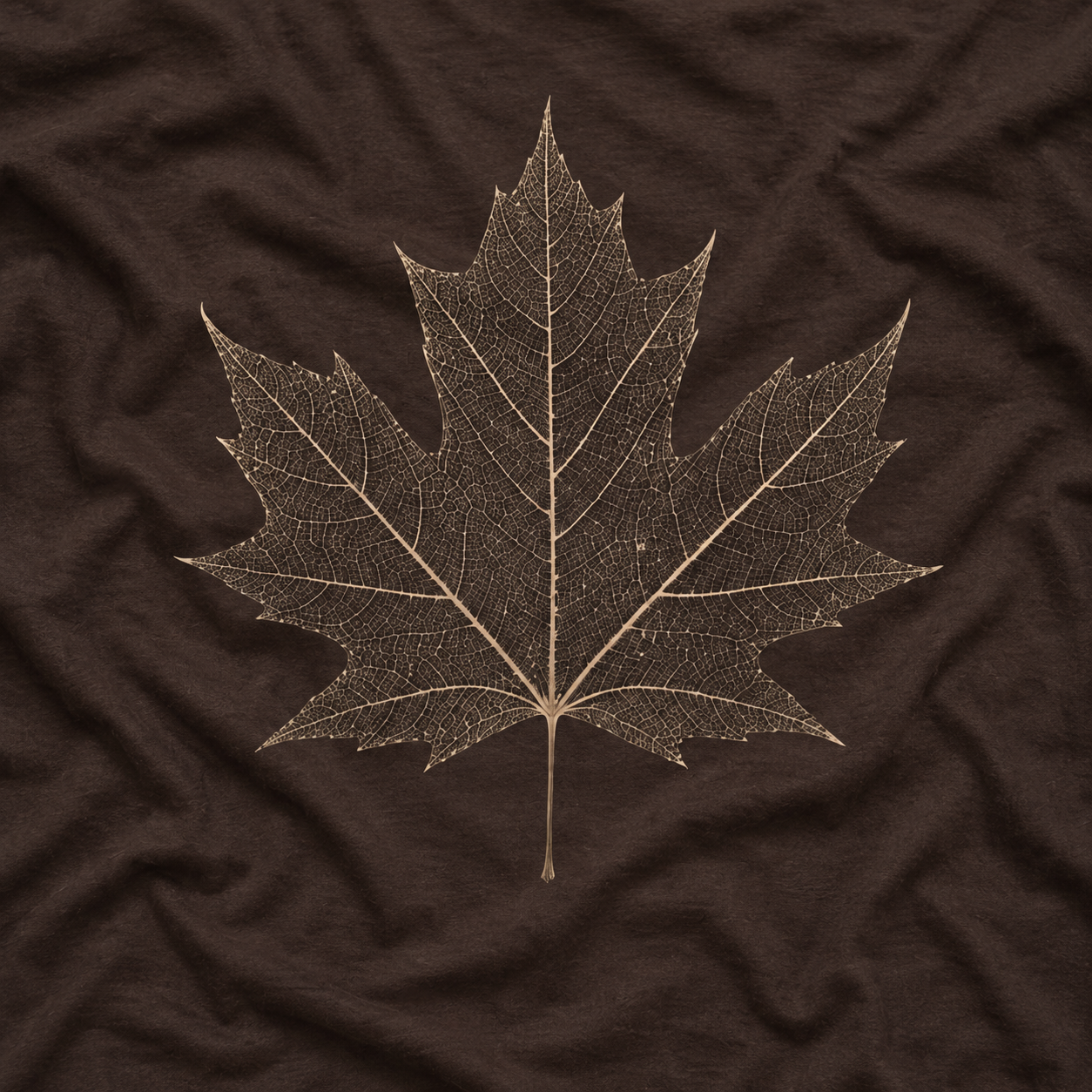 Skeleton Sugar Maple Leaf T‑Shirt