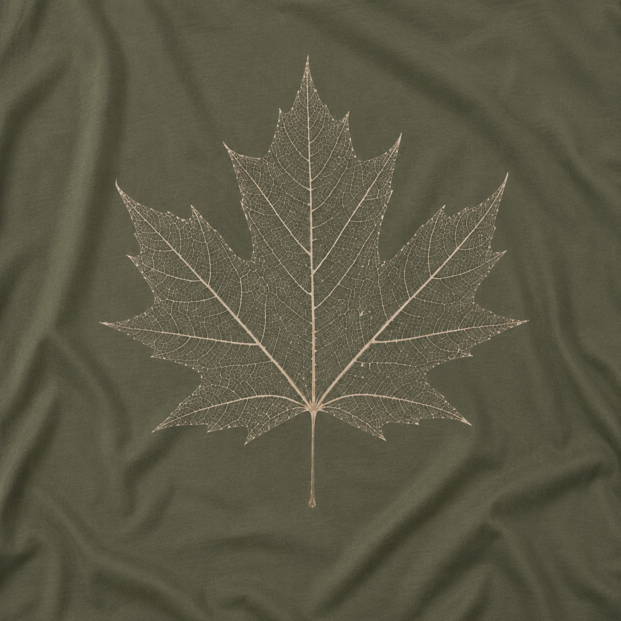 Skeleton Sugar Maple Leaf T‑Shirt