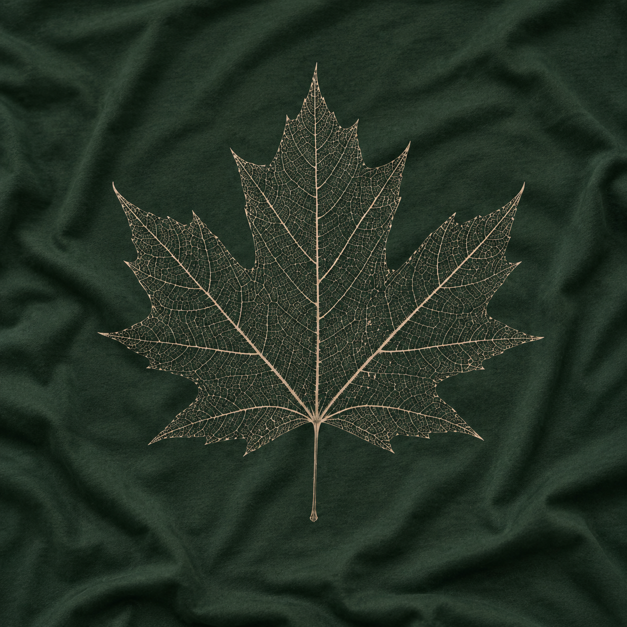 Skeleton Sugar Maple Leaf T‑Shirt