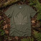 Skeleton Sugar Maple Leaf T‑Shirt
