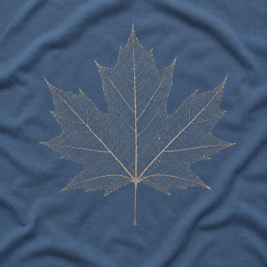 Skeleton Sugar Maple Leaf T‑Shirt