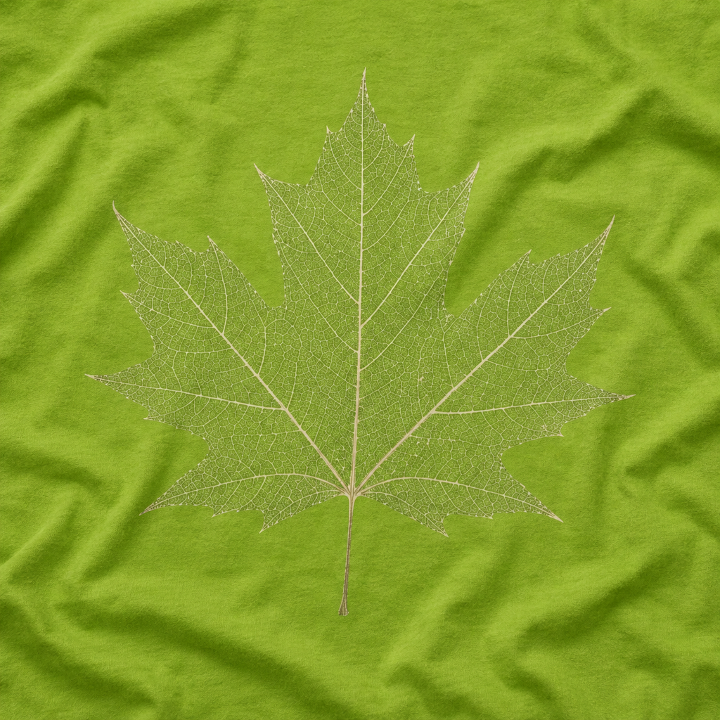 Skeleton Sugar Maple Leaf T‑Shirt