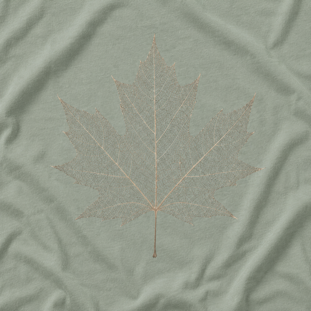 Skeleton Sugar Maple Leaf T‑Shirt