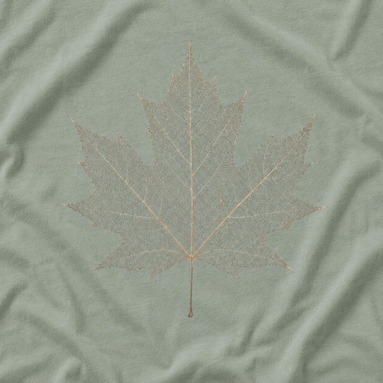 Skeleton Sugar Maple Leaf T‑Shirt