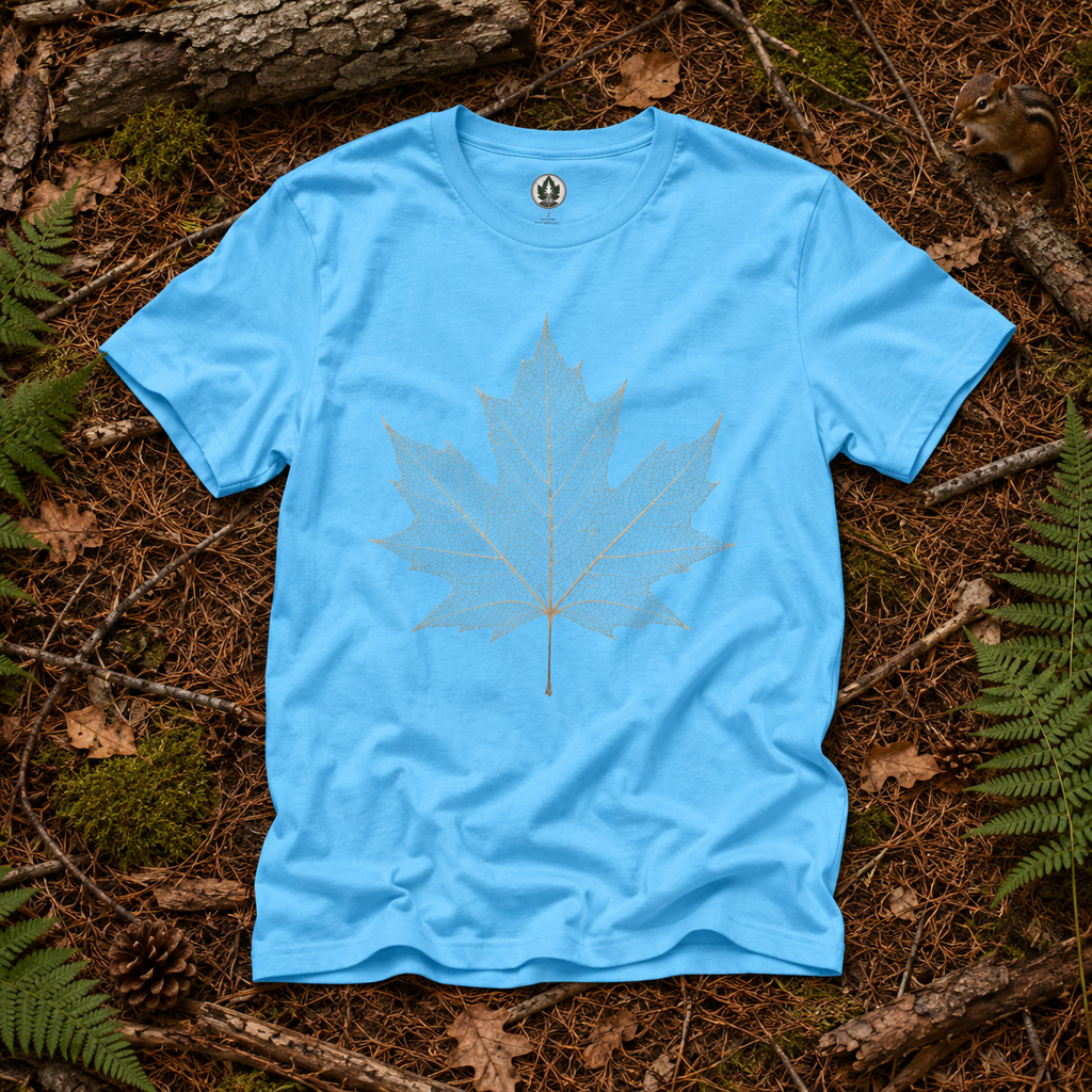 Skeleton Sugar Maple Leaf T‑Shirt