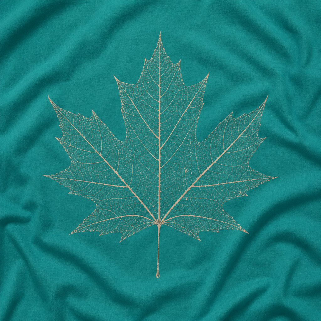 Skeleton Sugar Maple Leaf T‑Shirt