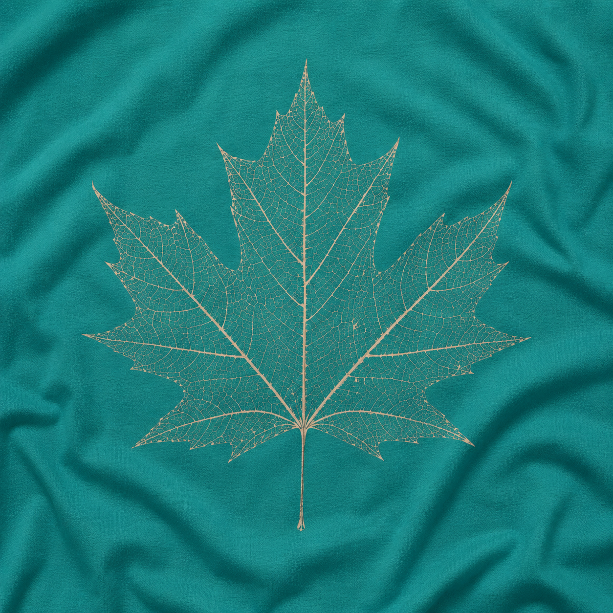 Skeleton Sugar Maple Leaf T‑Shirt