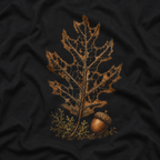 Skeleton Red Oak Leaf T‑Shirt