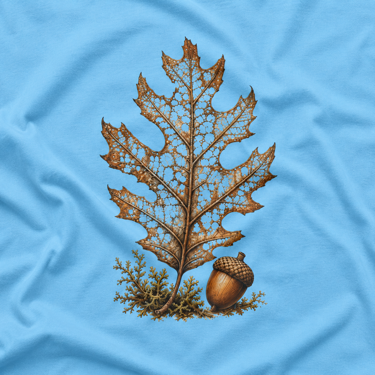 Skeleton Red Oak Leaf T‑Shirt