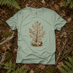 Skeleton Red Oak Leaf T‑Shirt