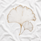 Skeleton Ginkgo Leaf T‑Shirt