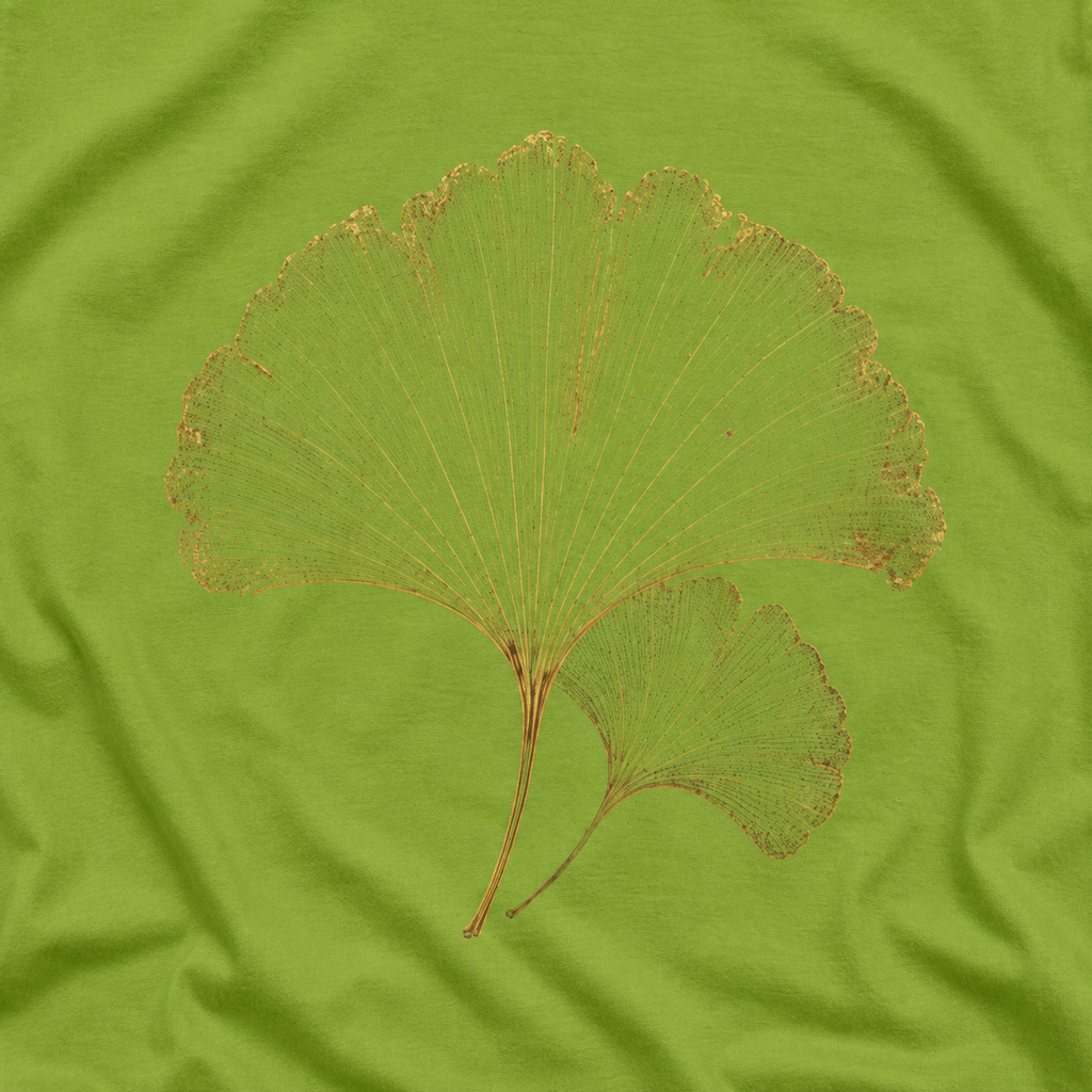 Skeleton Ginkgo Leaf T‑Shirt