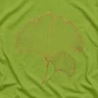 Skeleton Ginkgo Leaf T‑Shirt