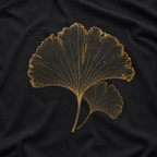 Skeleton Ginkgo Leaf T‑Shirt