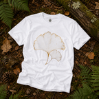Skeleton Ginkgo Leaf T‑Shirt