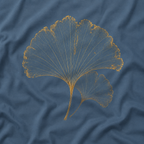 Skeleton Ginkgo Leaf T‑Shirt