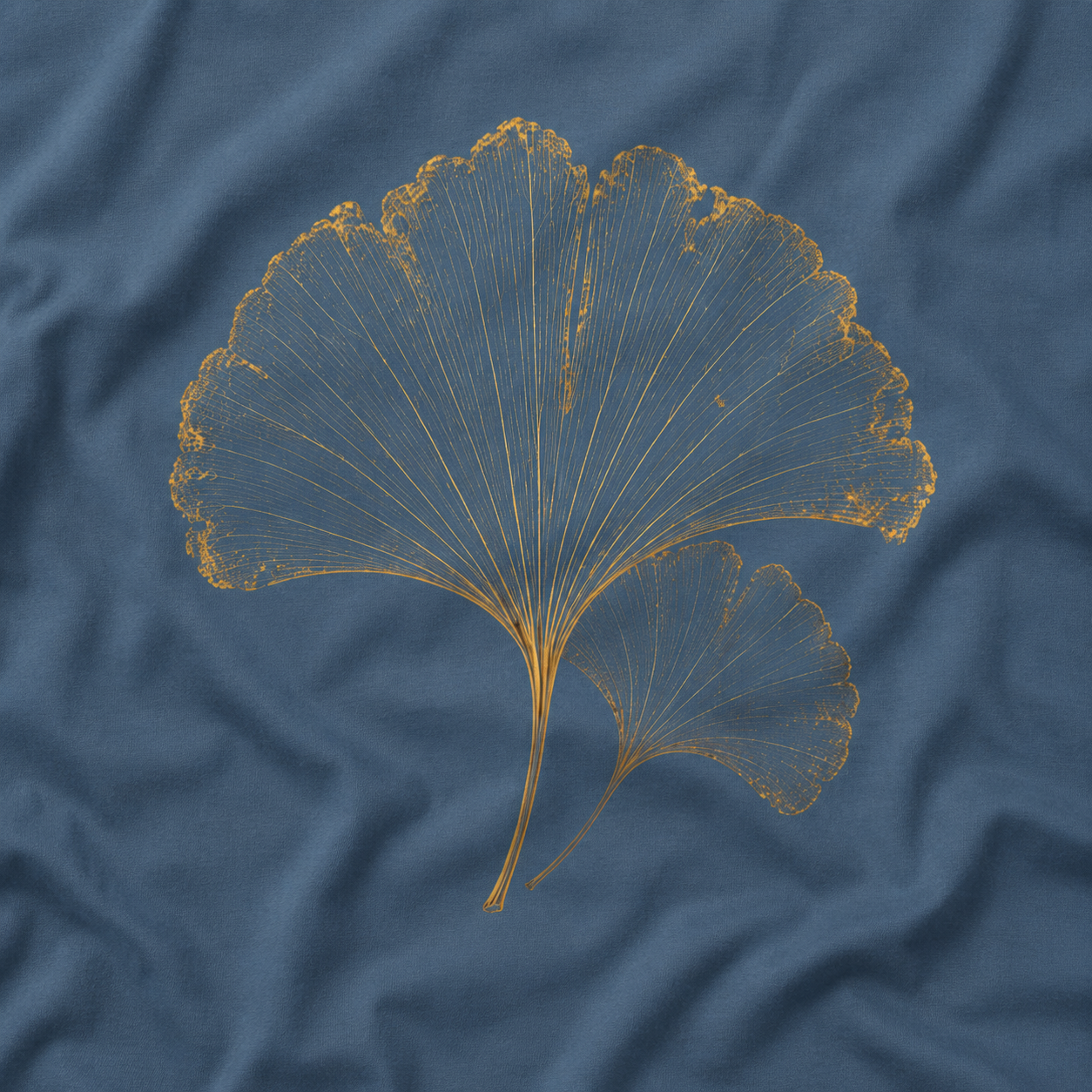 Skeleton Ginkgo Leaf T‑Shirt