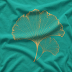 Skeleton Ginkgo Leaf T‑Shirt