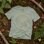 Skeleton Ginkgo Leaf T‑Shirt