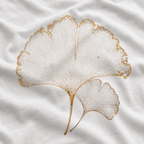Skeleton Ginkgo Leaf T‑Shirt