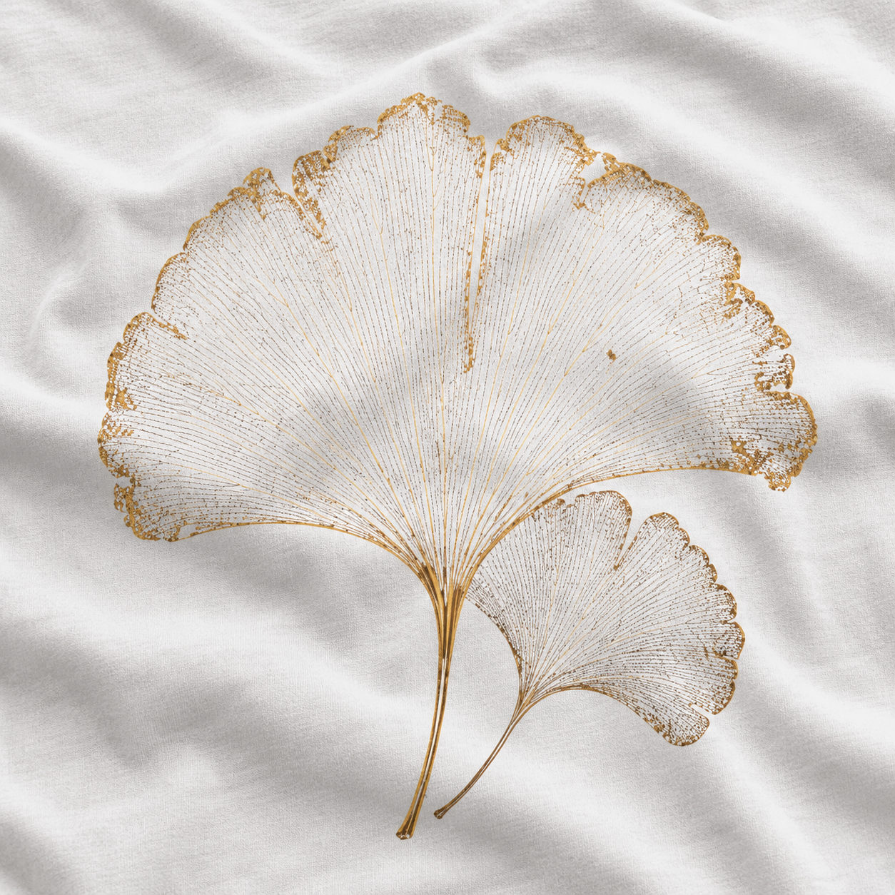 Skeleton Ginkgo Leaf T‑Shirt