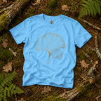 Skeleton Ginkgo Leaf T‑Shirt