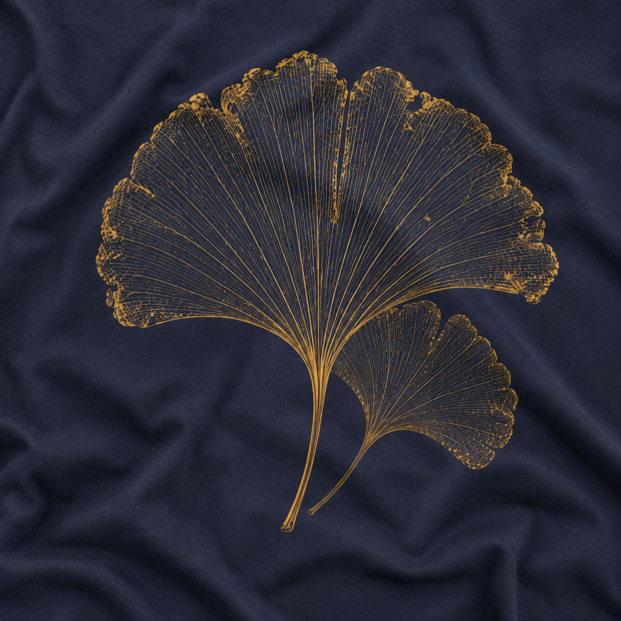 Skeleton Ginkgo Leaf T‑Shirt