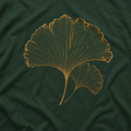 Skeleton Ginkgo Leaf T‑Shirt
