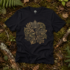 Skeleton Leaf Collage T‑Shirt