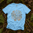 Skeleton Leaf Collage T‑Shirt
