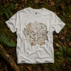 Skeleton Leaf Collage T‑Shirt