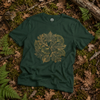 Skeleton Leaf Collage T‑Shirt