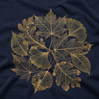 Skeleton Leaf Collage T‑Shirt