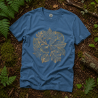 Skeleton Leaf Collage T‑Shirt