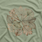 Skeleton Leaf Collage T‑Shirt