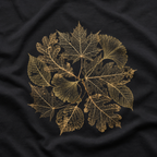 Skeleton Leaf Collage T‑Shirt