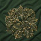 Skeleton Leaf Collage T‑Shirt