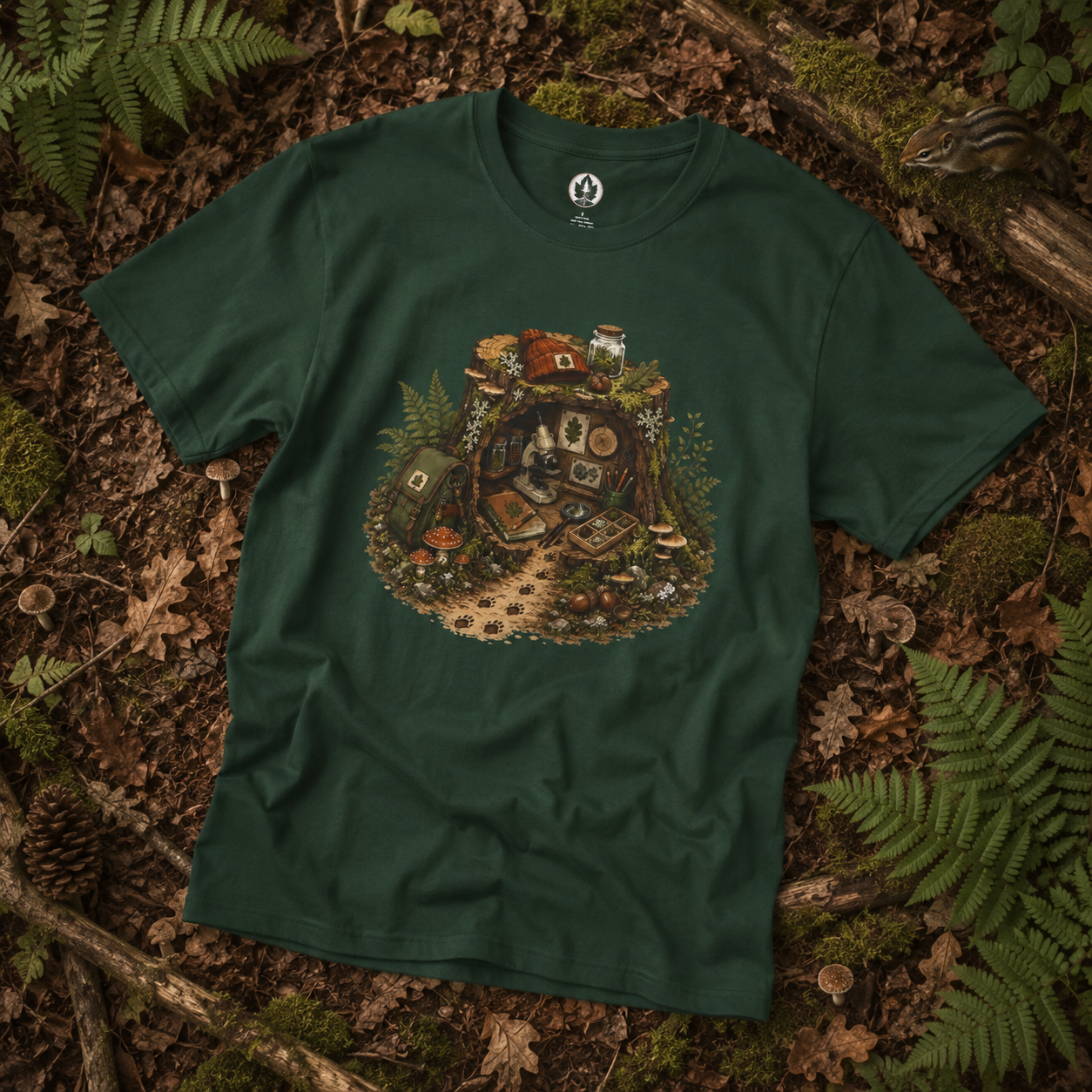 Otto's Tree Stumb Forest Science Lab T‑Shirt
