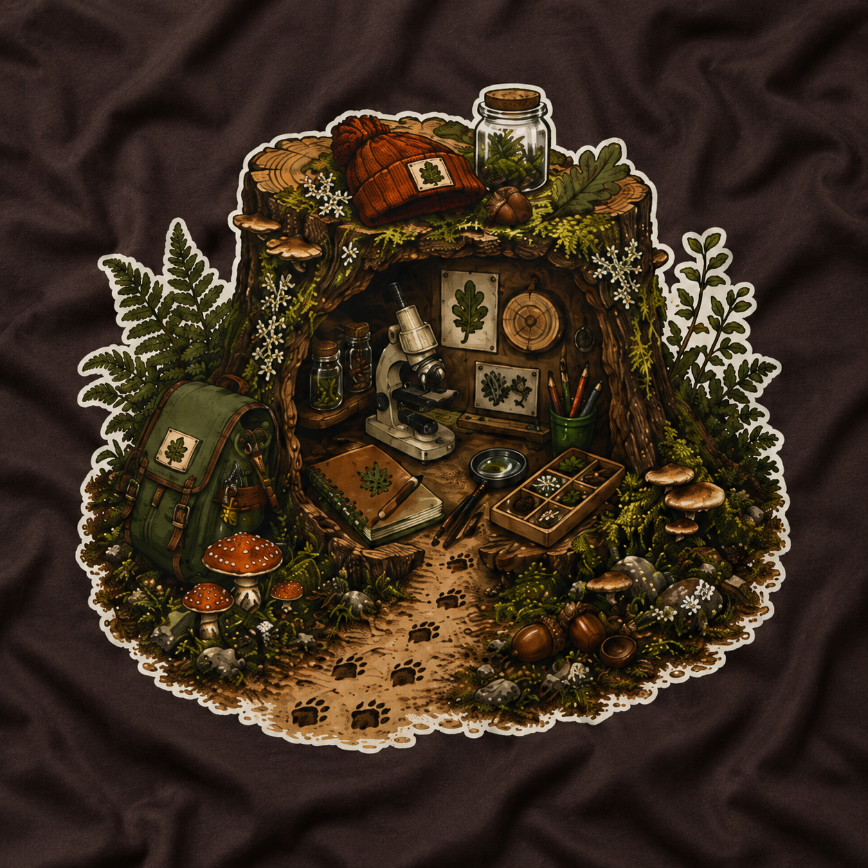 Otto's Tree Stumb Forest Science Lab T‑Shirt